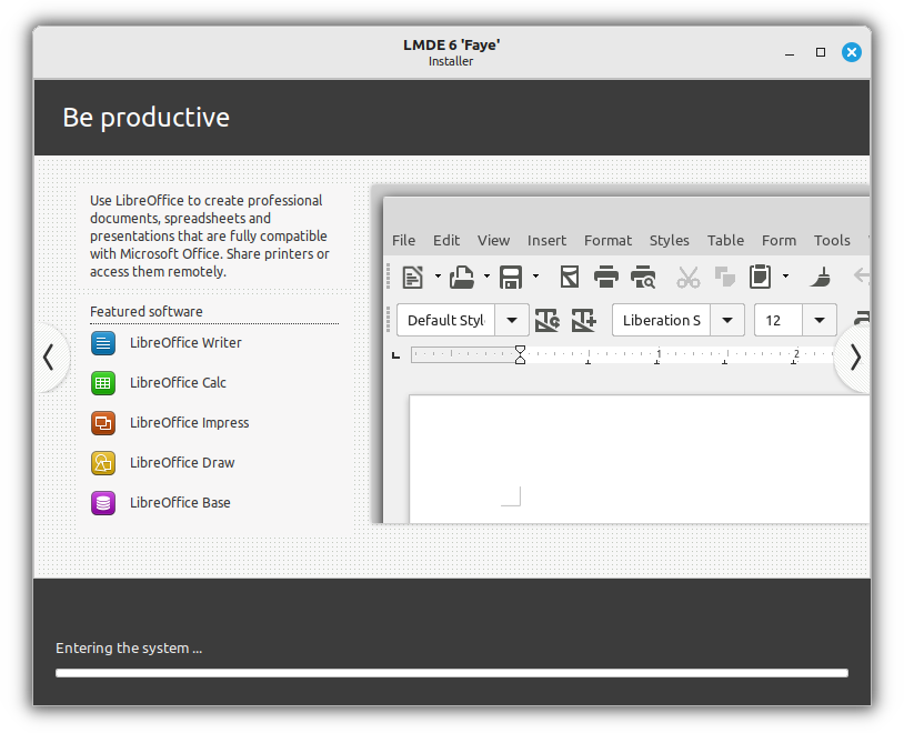 LMDE restart system