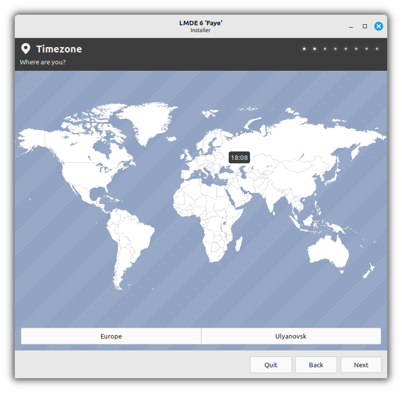 LMDE Timezone