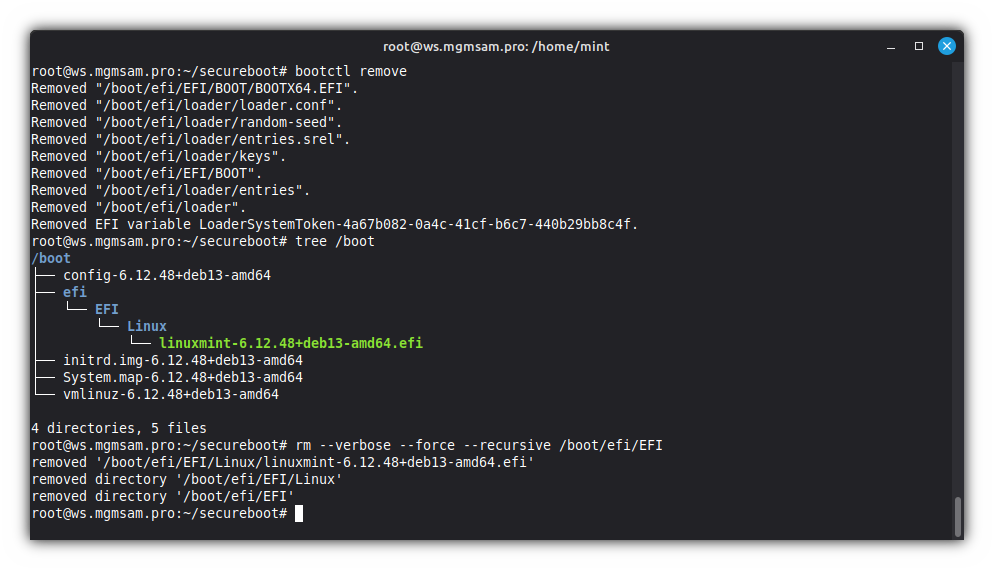 Remove bootloader