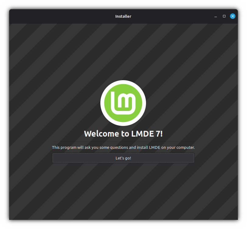 Installer: Welcome