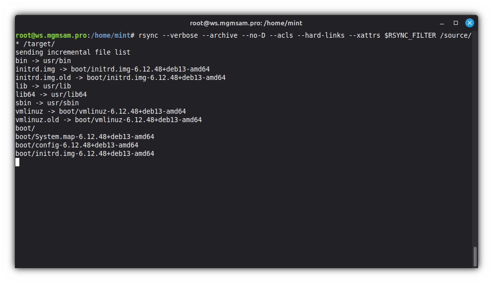 rsync start